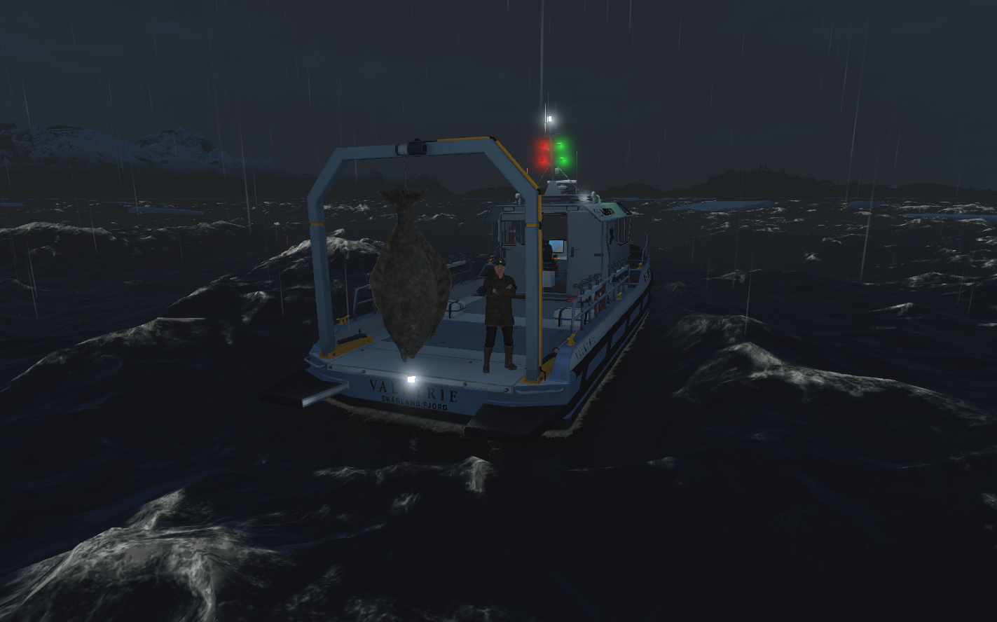 How to catch Atlantic Halibut at Skarland Fjord in Fishing Plane