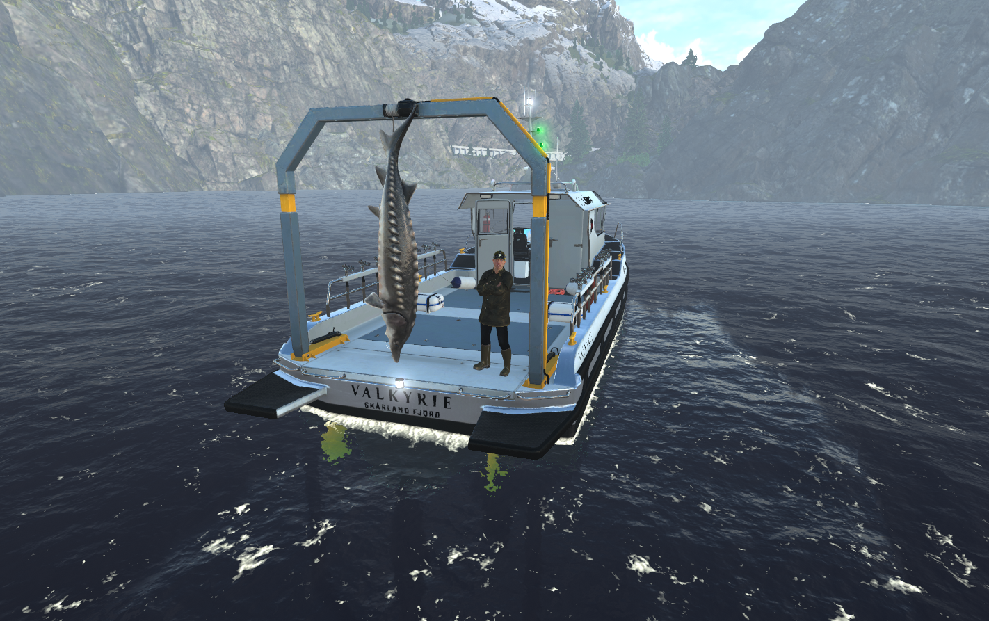 How to catch European Sea Sturgeon at Skarland Fjord in Fishing Planet