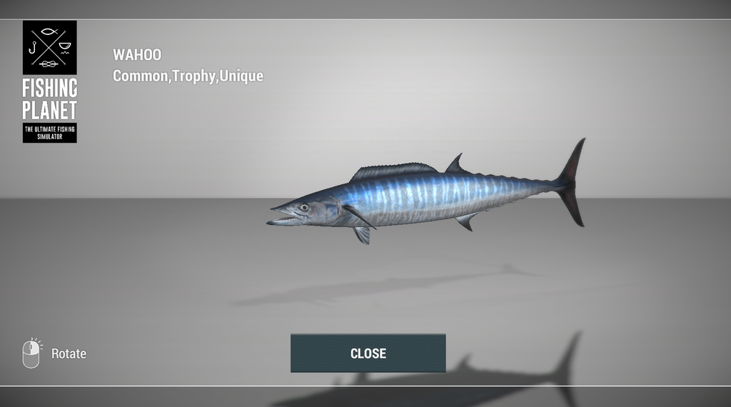 Wahoo 3D model in Fishing Planet at Noomaa Kuda Atholhu